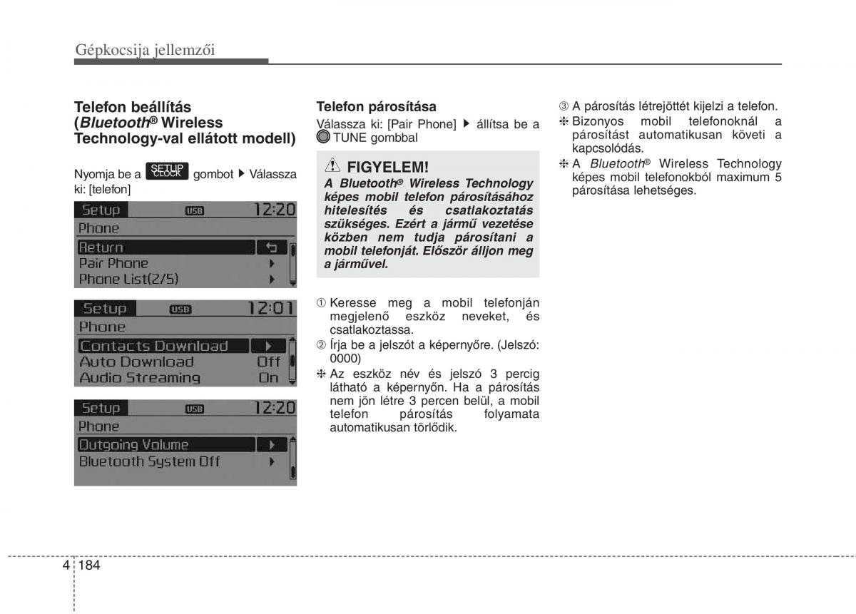 KIA Picanto II 2 Kezelesi utmutato / page 266