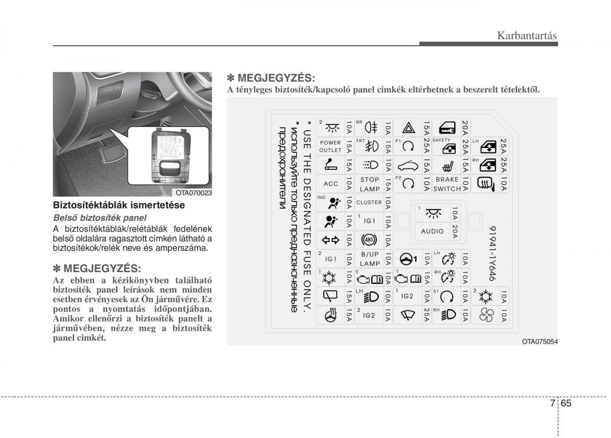 KIA Picanto II 2 Kezelesi utmutato / page 471