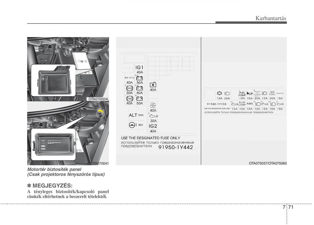 KIA Picanto II 2 Kezelesi utmutato / page 477