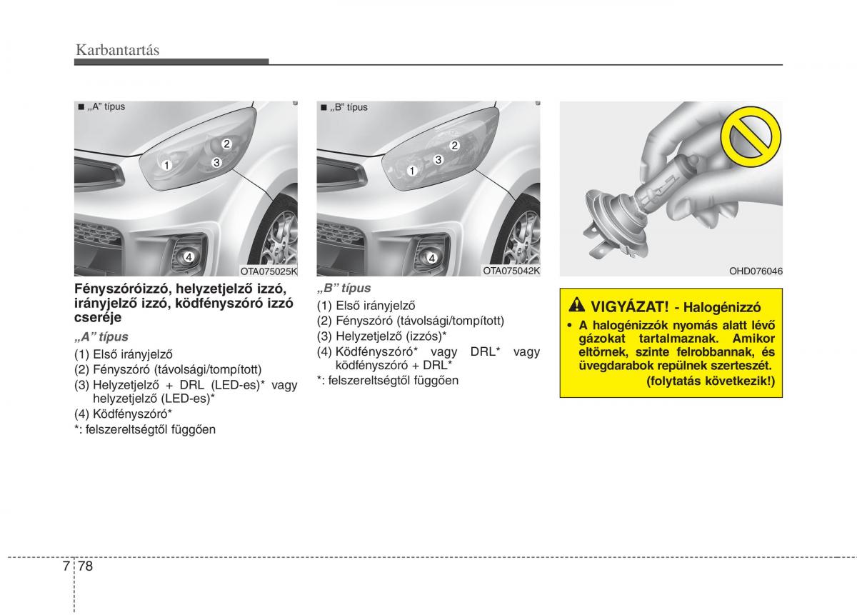 KIA Picanto II 2 Kezelesi utmutato / page 484