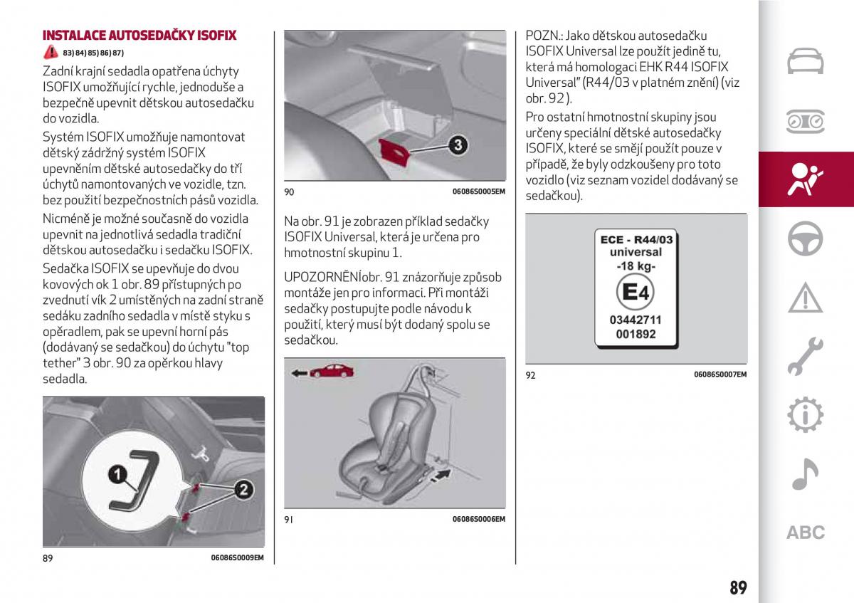 Alfa Romeo Giulia navod k obsludze / page 91