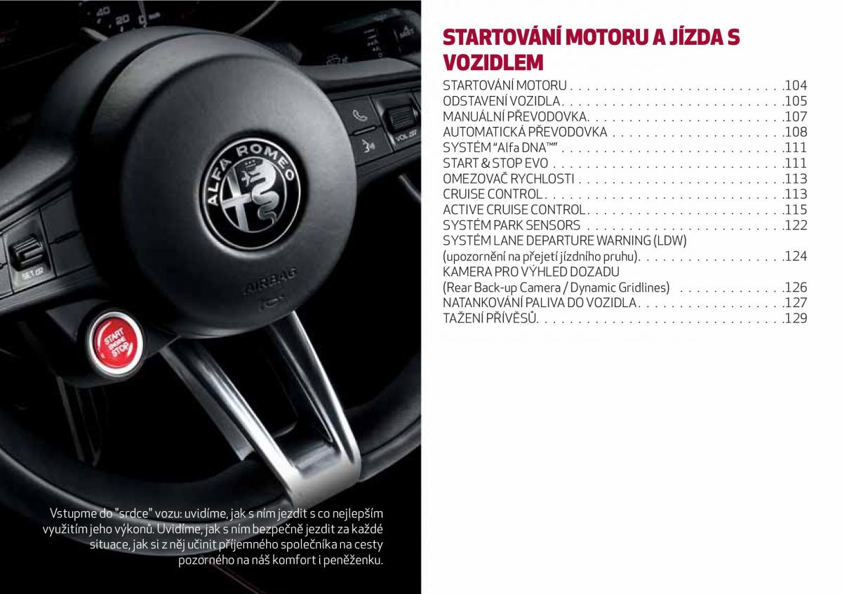 Alfa Romeo Giulia navod k obsludze / page 105