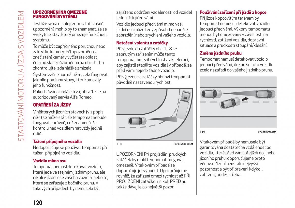 Alfa Romeo Giulia navod k obsludze / page 122