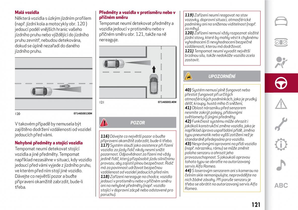 Alfa Romeo Giulia navod k obsludze / page 123