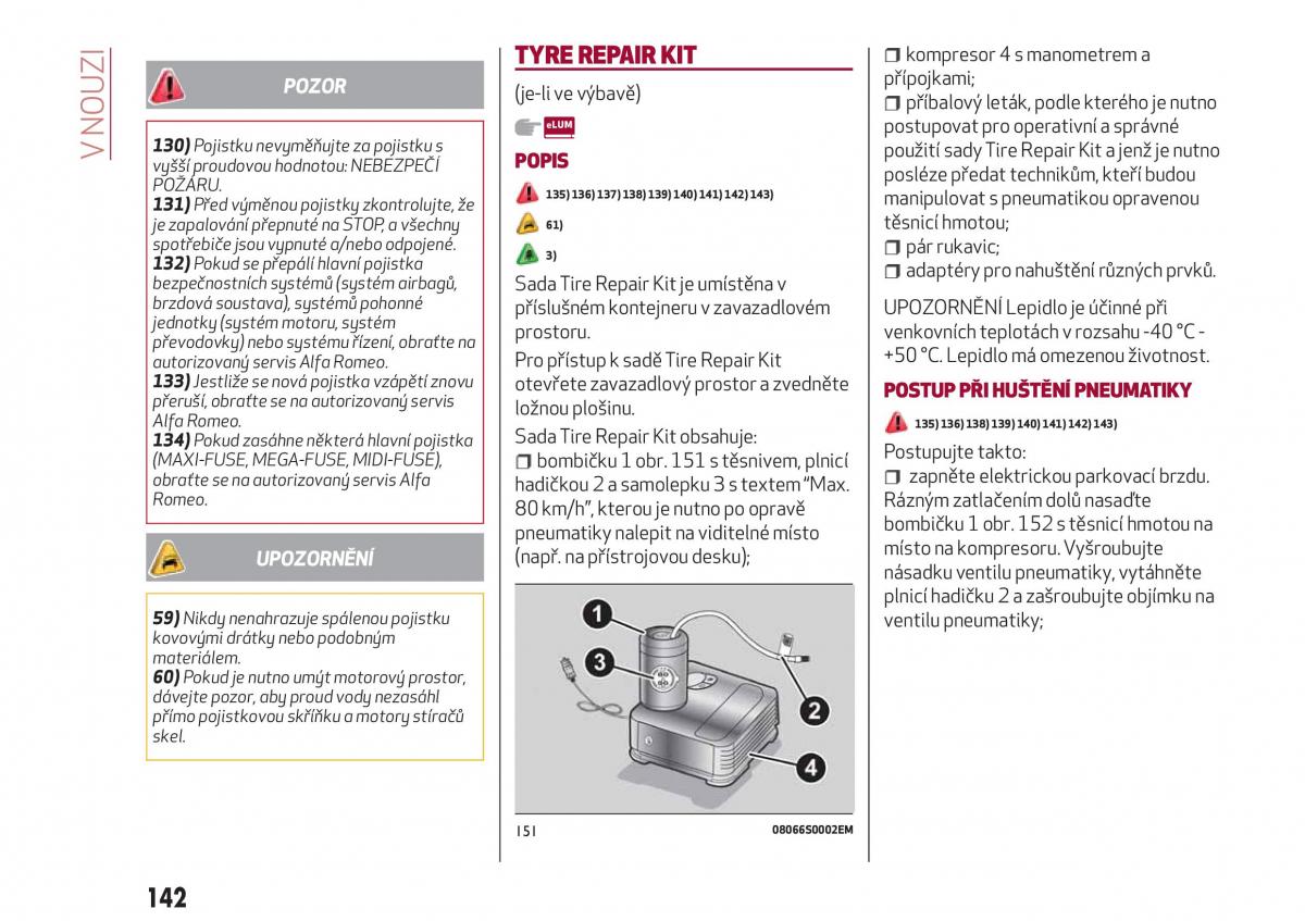 Alfa Romeo Giulia navod k obsludze / page 144