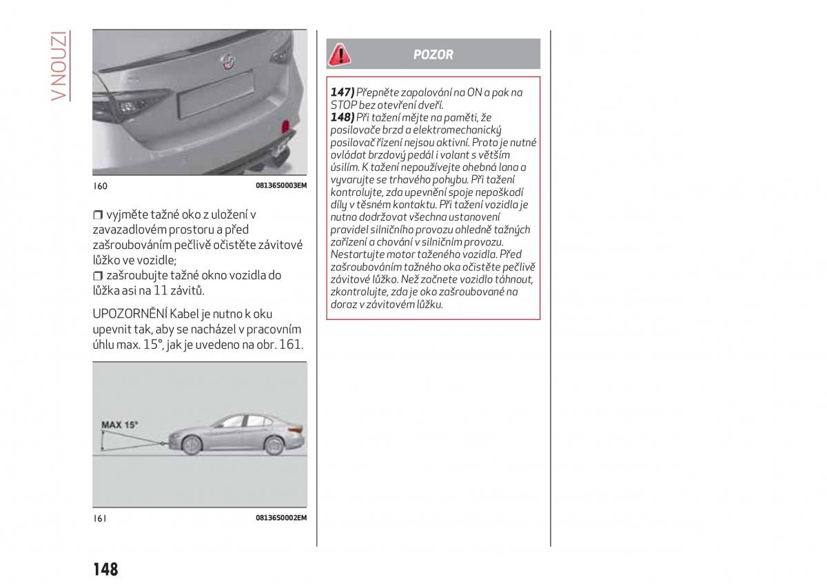 Alfa Romeo Giulia navod k obsludze / page 150