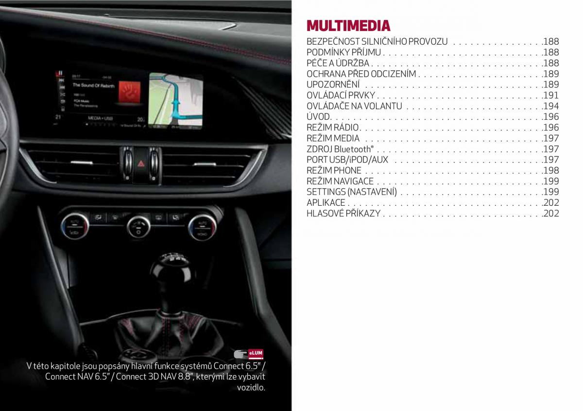 Alfa Romeo Giulia navod k obsludze / page 189