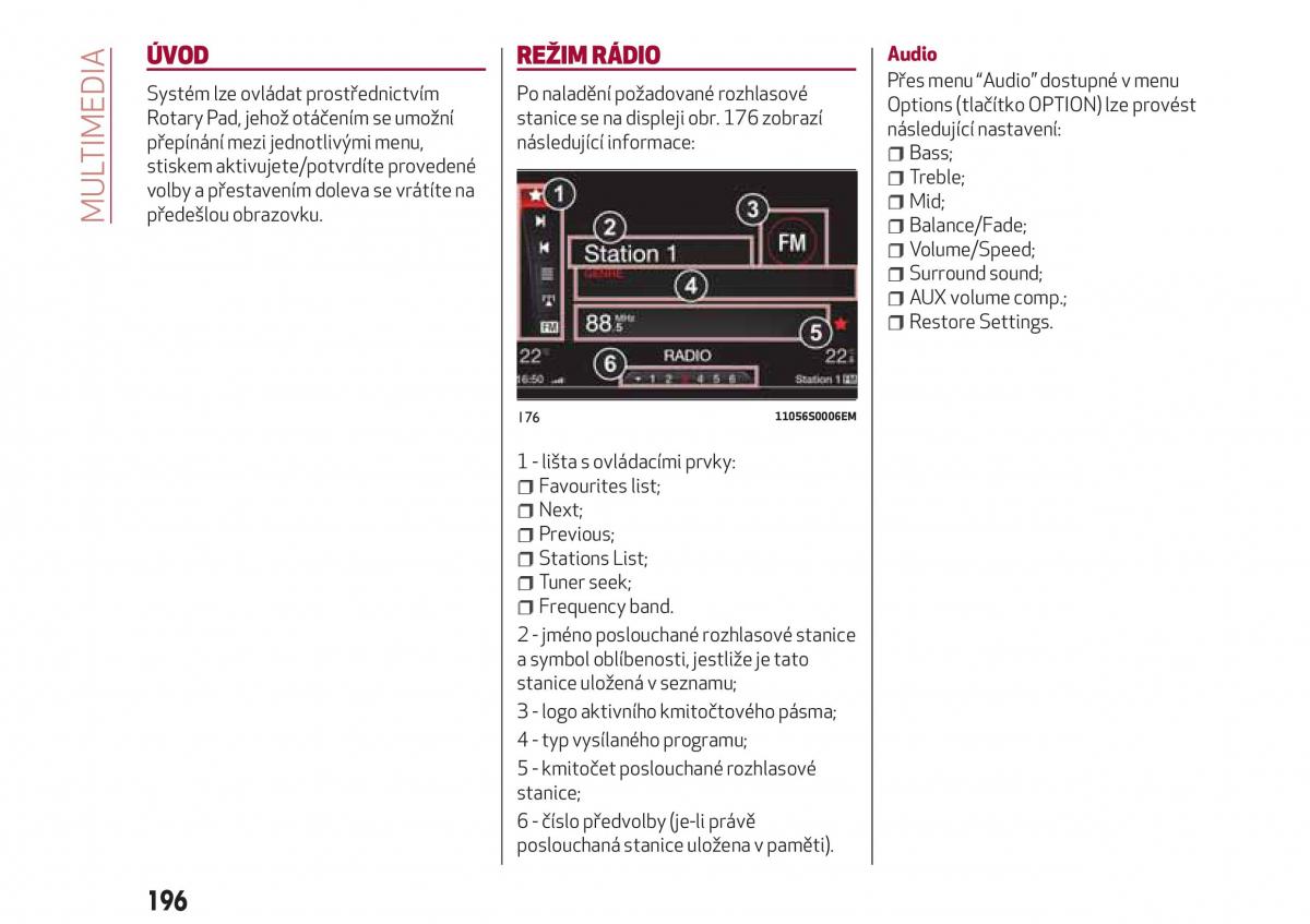 Alfa Romeo Giulia navod k obsludze / page 198