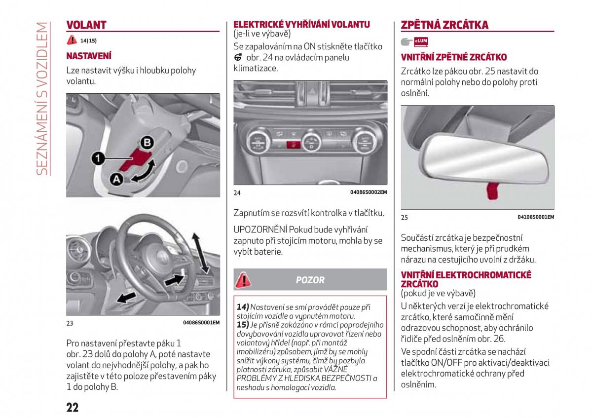 Alfa Romeo Giulia navod k obsludze / page 24