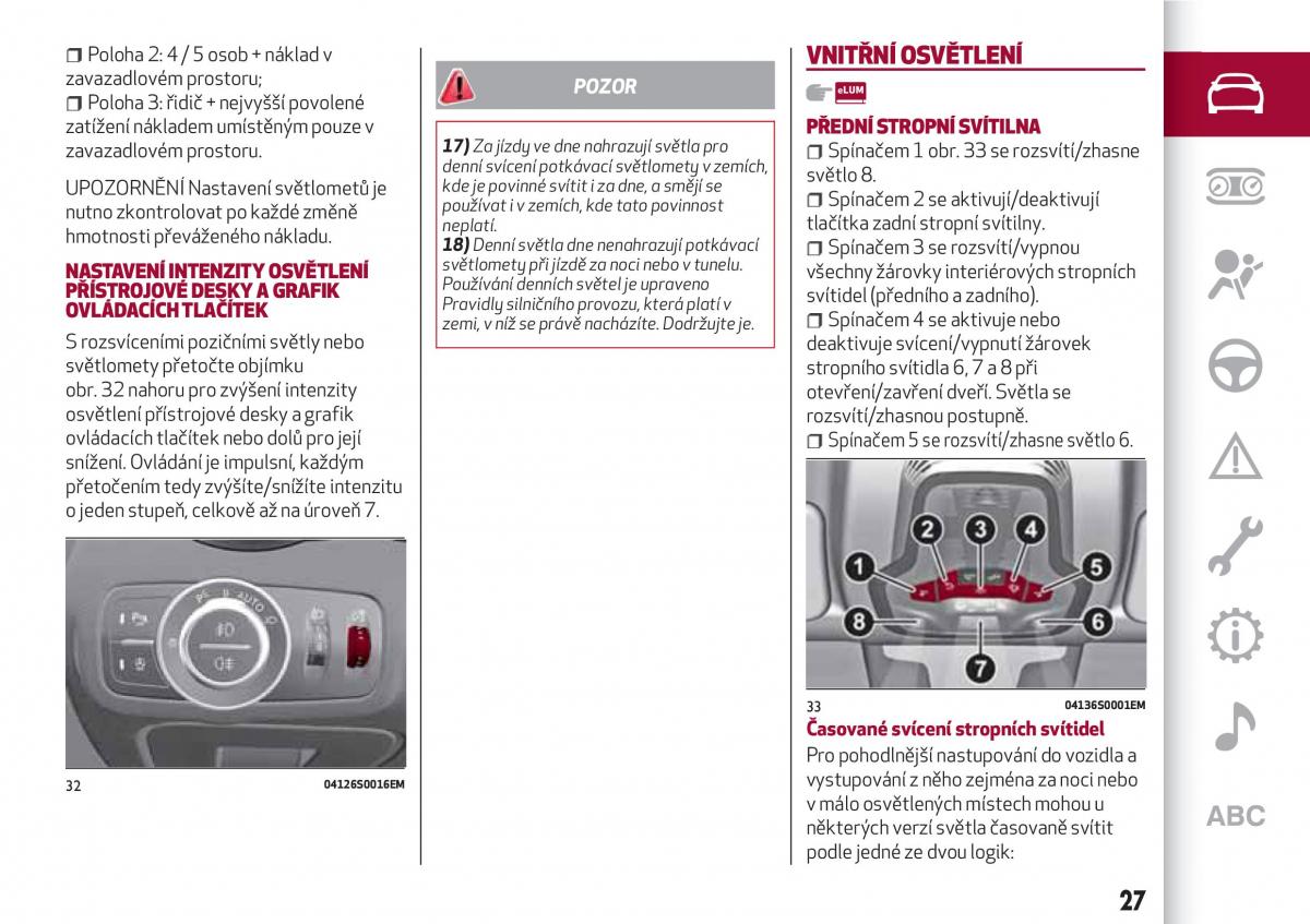 Alfa Romeo Giulia navod k obsludze / page 29