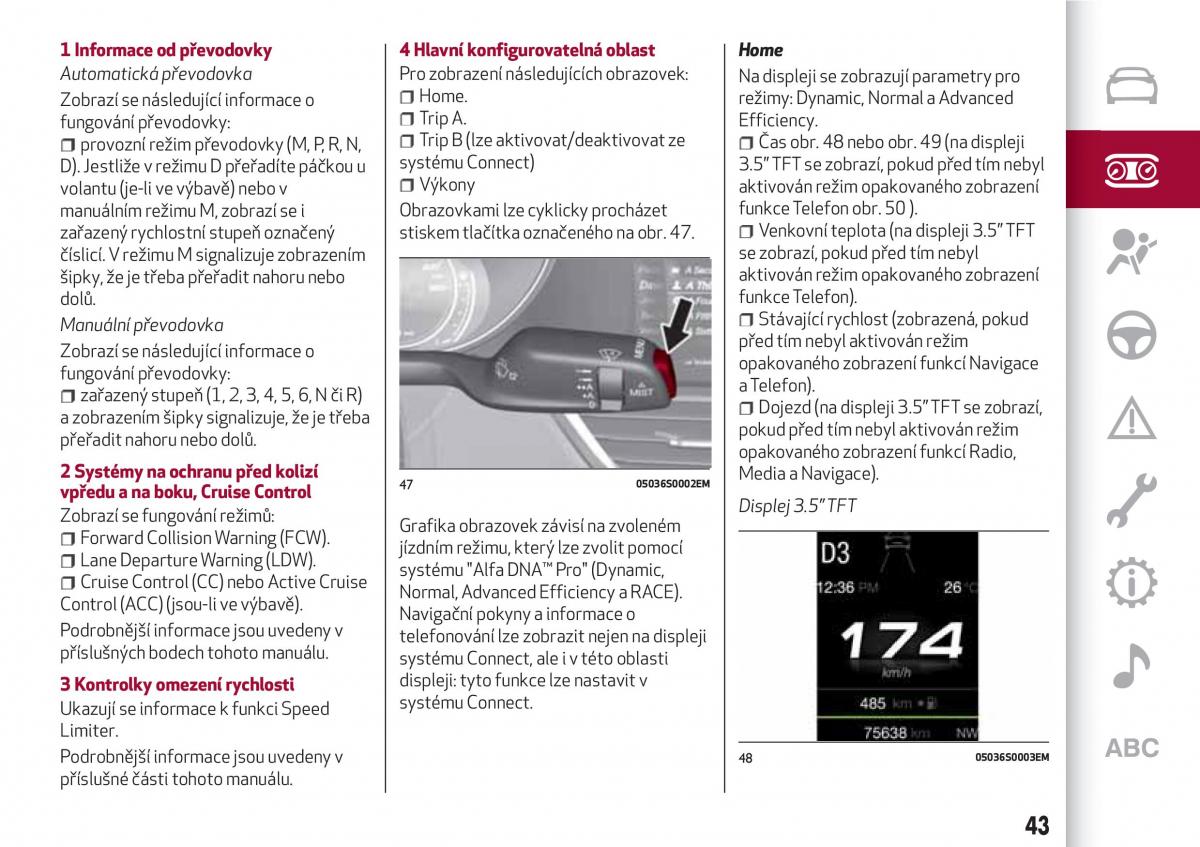 Alfa Romeo Giulia navod k obsludze / page 45