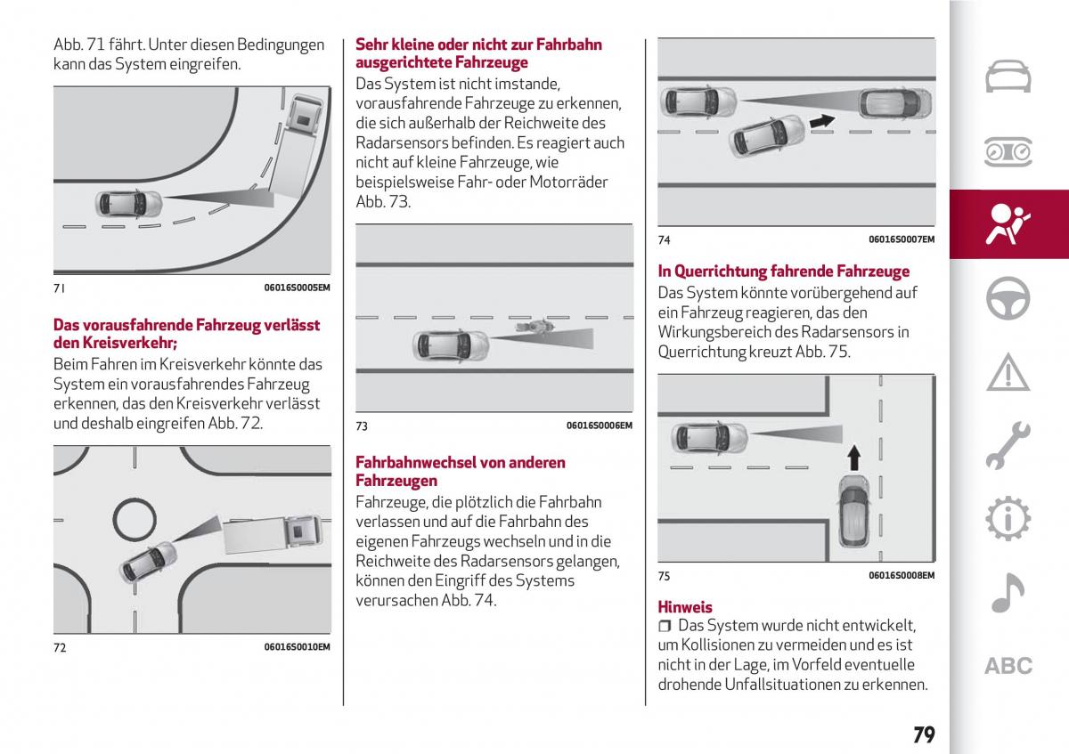 Alfa Romeo Giulia Handbuch / page 81