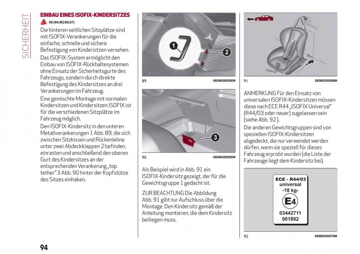 Alfa Romeo Giulia Handbuch / page 96