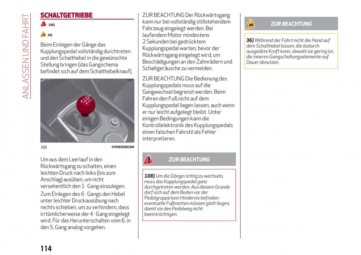 Alfa Romeo Giulia Handbuch / page 116