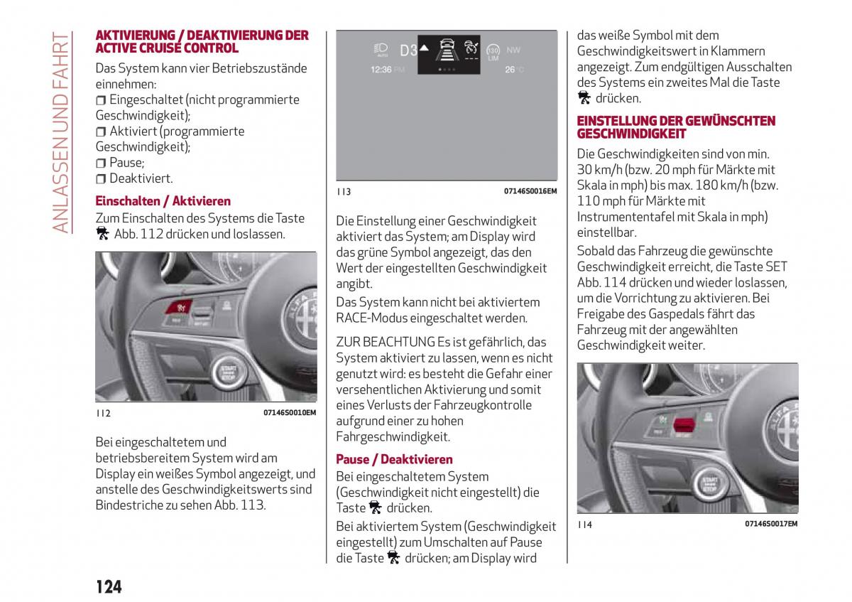 Alfa Romeo Giulia Handbuch / page 126