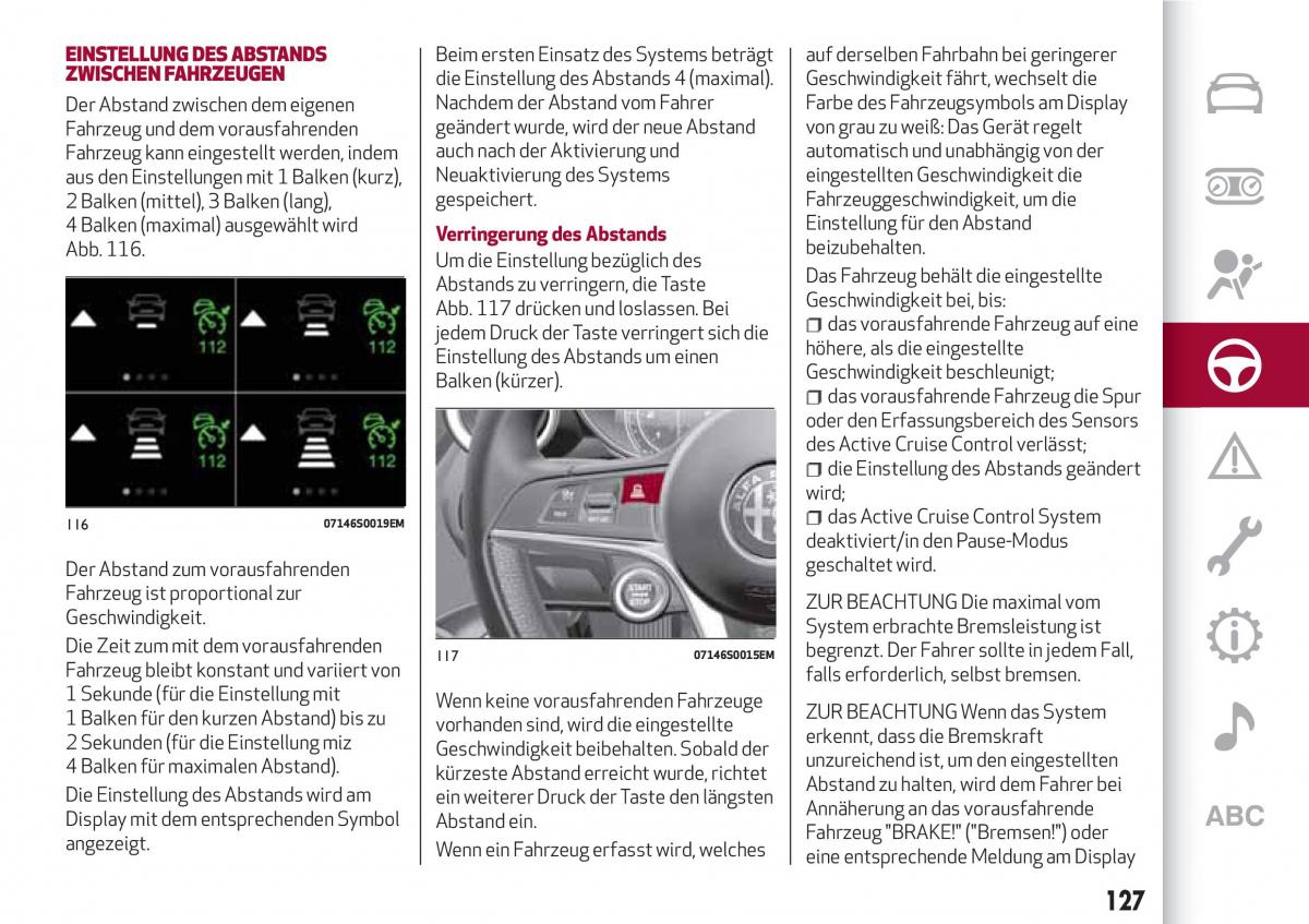 Alfa Romeo Giulia Handbuch / page 129