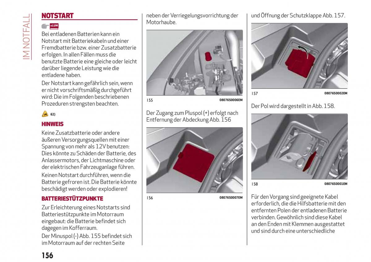 Alfa Romeo Giulia Handbuch / page 158