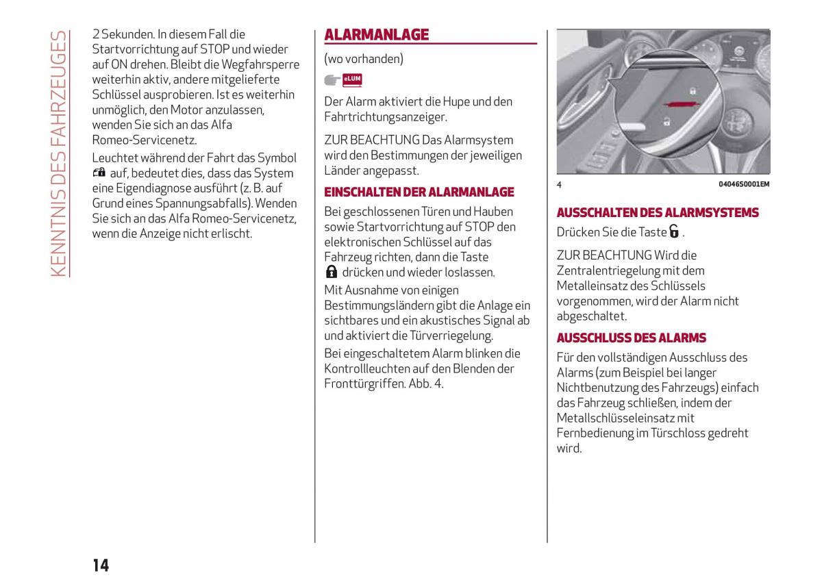 Alfa Romeo Giulia Handbuch / page 16