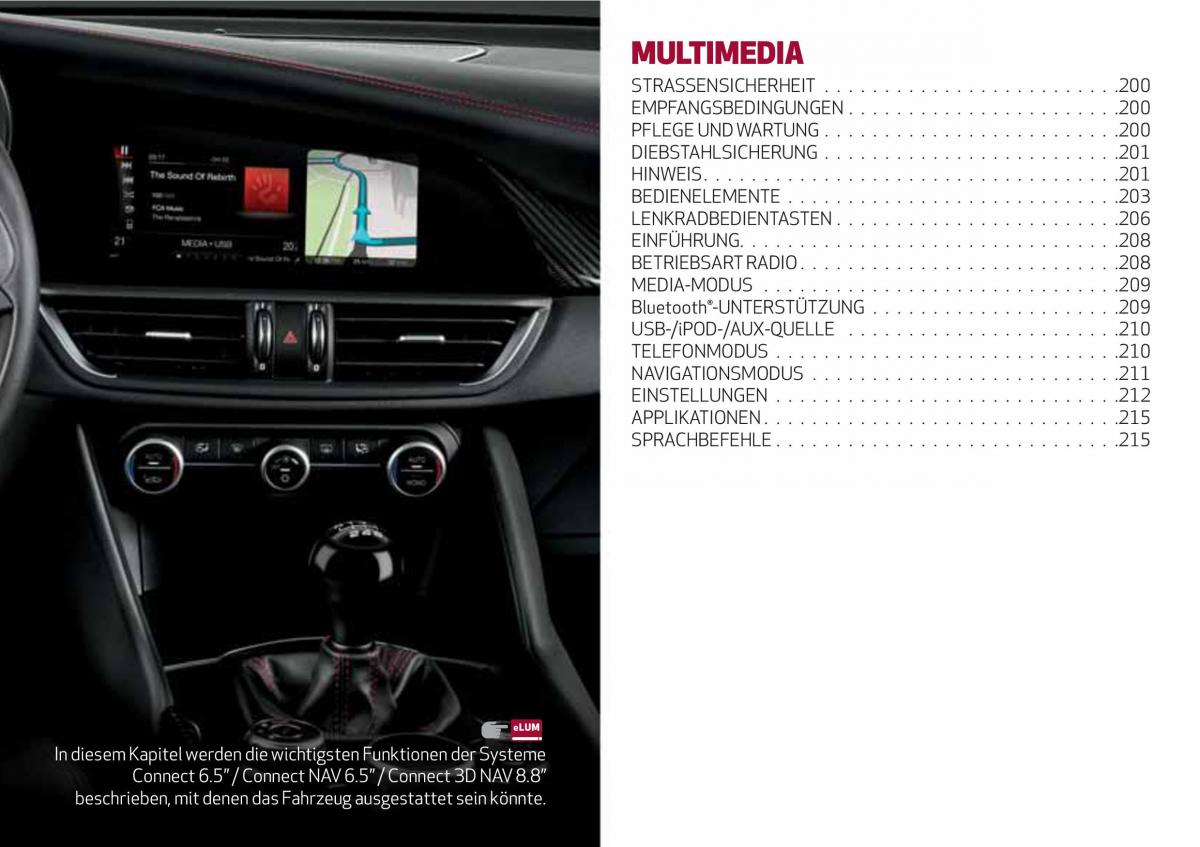 Alfa Romeo Giulia Handbuch / page 201