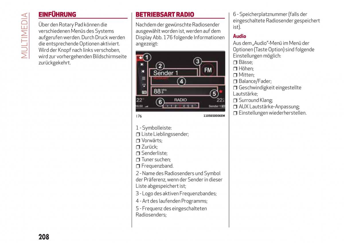 Alfa Romeo Giulia Handbuch / page 210