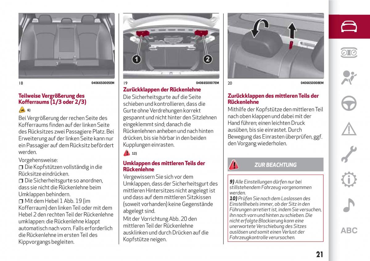 Alfa Romeo Giulia Handbuch / page 23