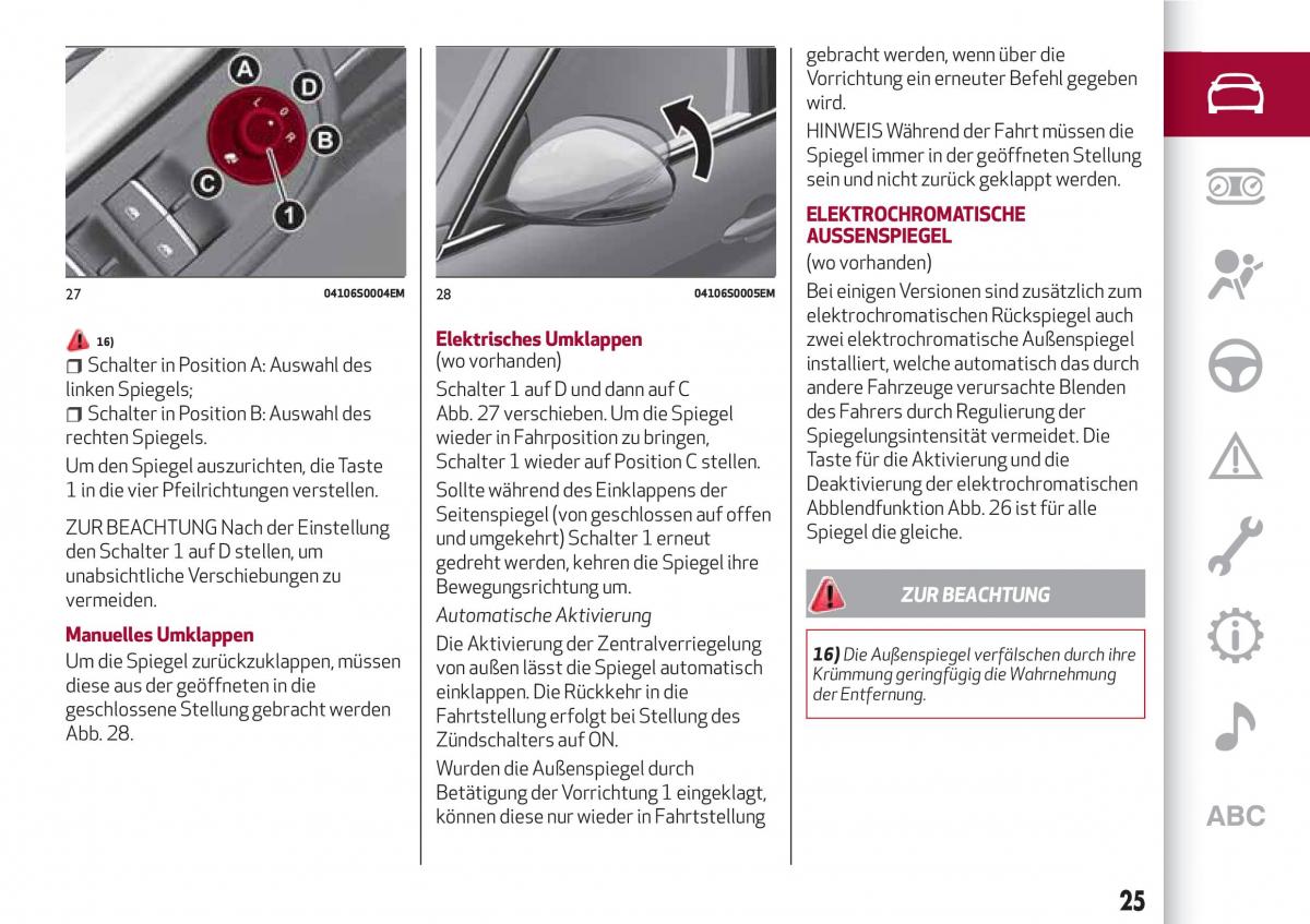 Alfa Romeo Giulia Handbuch / page 27