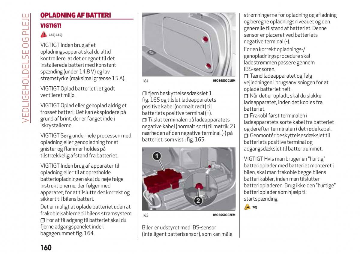 Alfa Romeo Giulia Bilens instruktionsbog / page 162