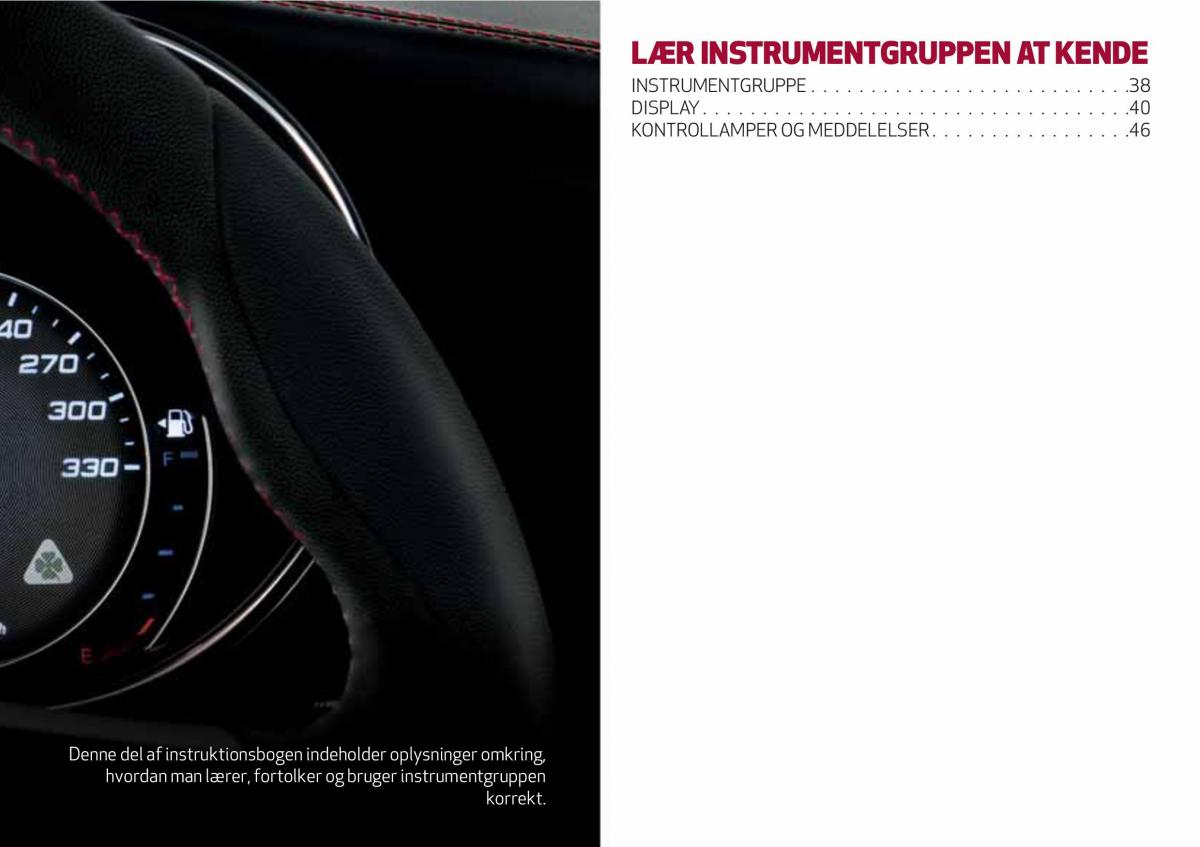 Alfa Romeo Giulia Bilens instruktionsbog / page 39