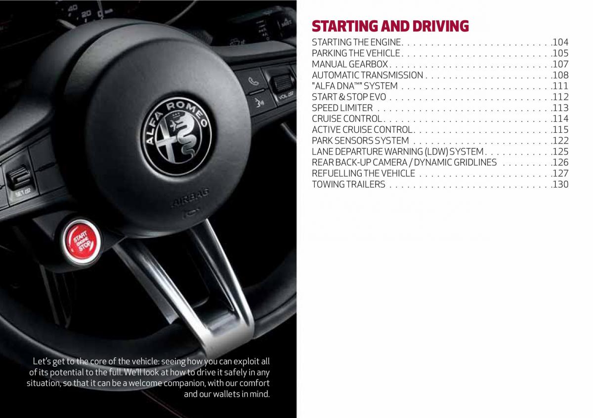 Alfa Romeo Giulia owners manual / page 105