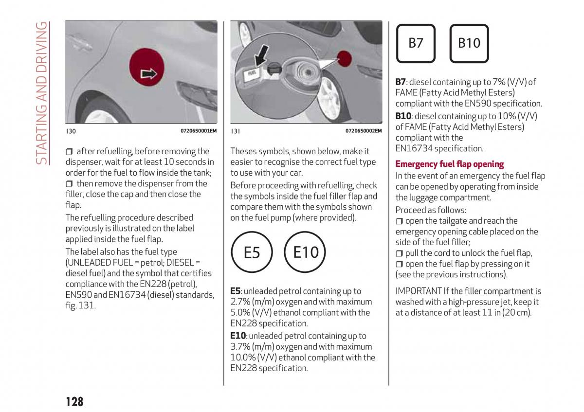 Alfa Romeo Giulia owners manual / page 130