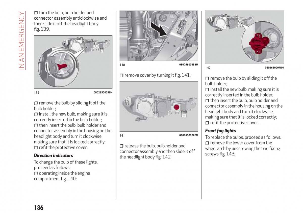 Alfa Romeo Giulia owners manual / page 138