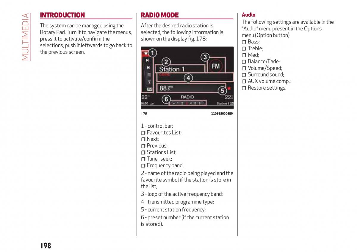 Alfa Romeo Giulia owners manual / page 200