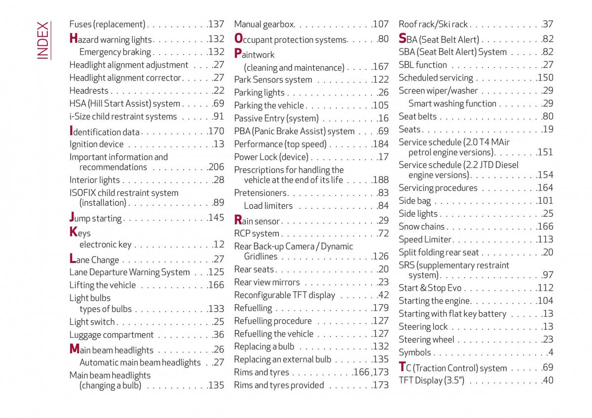 Alfa Romeo Giulia owners manual / page 220