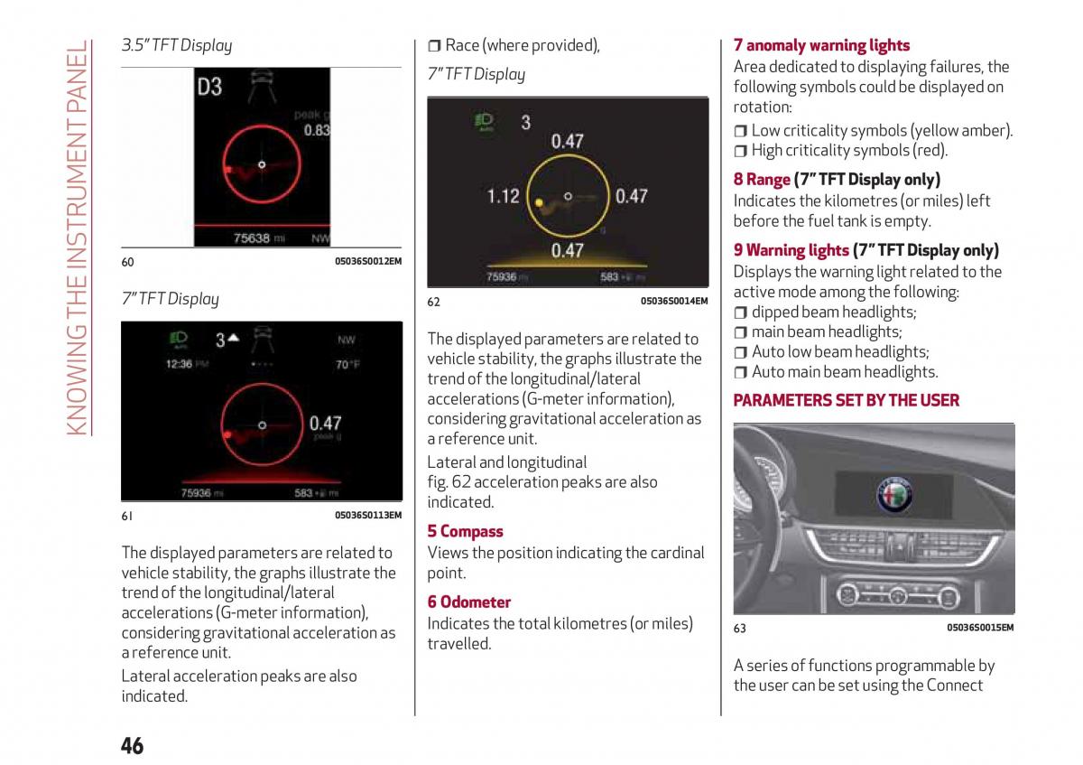 Alfa Romeo Giulia owners manual / page 48