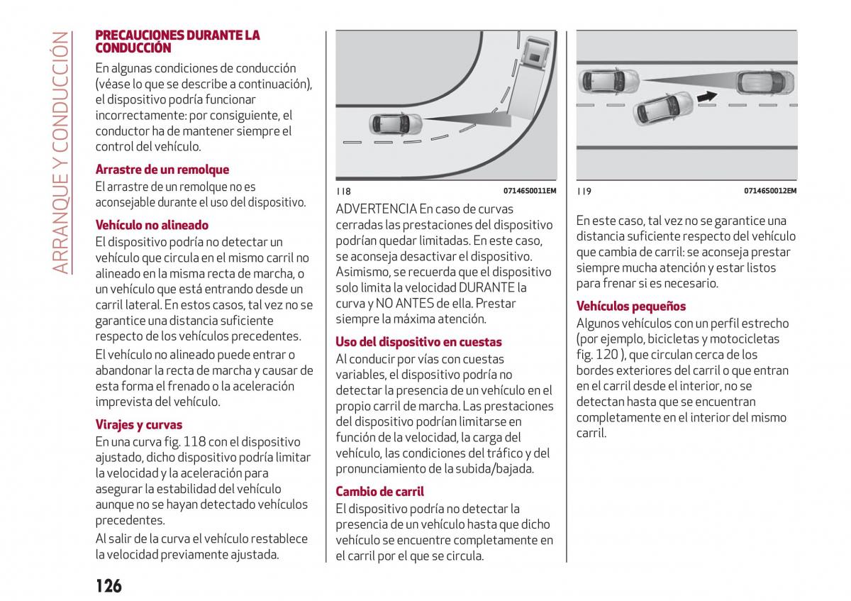 Alfa Romeo Giulia manual del propietario / page 128