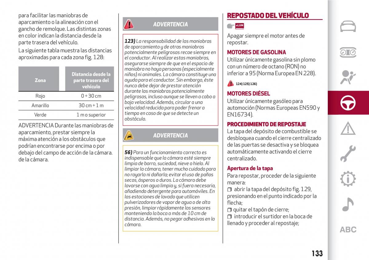 Alfa Romeo Giulia manual del propietario / page 135