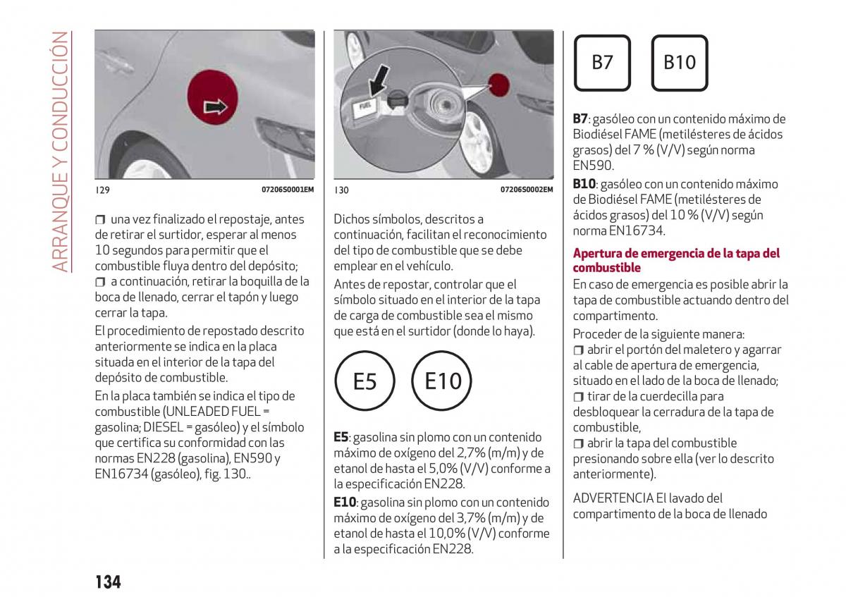 Alfa Romeo Giulia manual del propietario / page 136