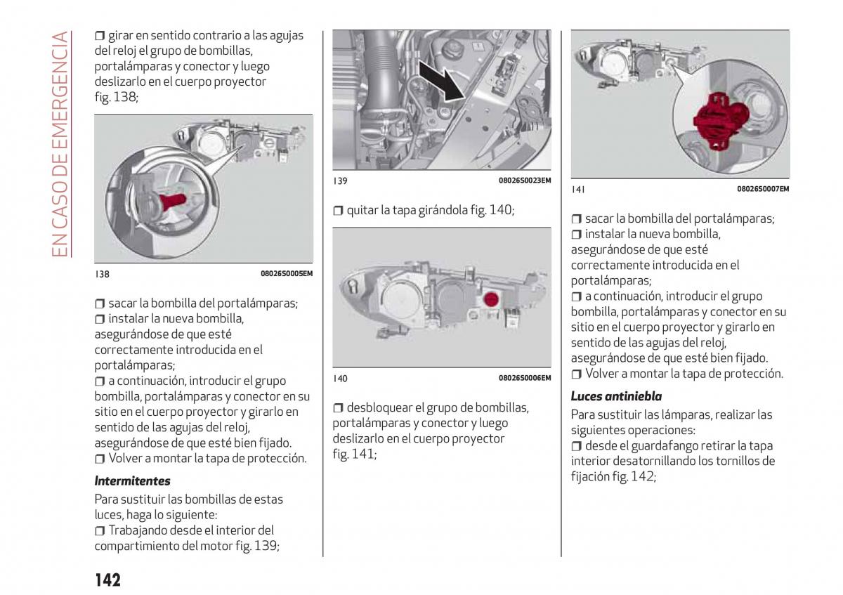 Alfa Romeo Giulia manual del propietario / page 144