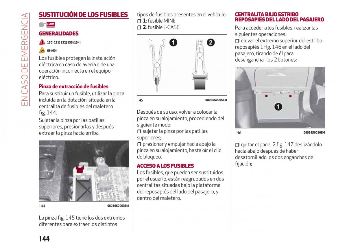 Alfa Romeo Giulia manual del propietario / page 146