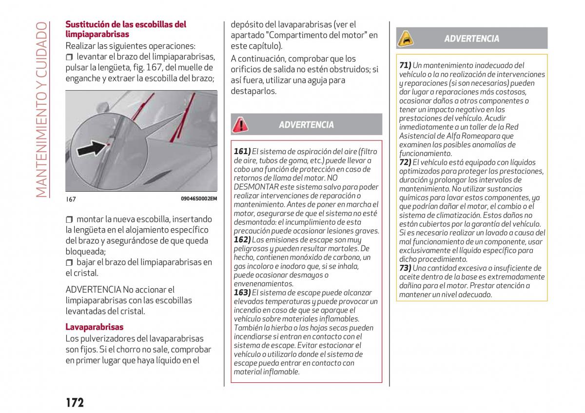 Alfa Romeo Giulia manual del propietario / page 174