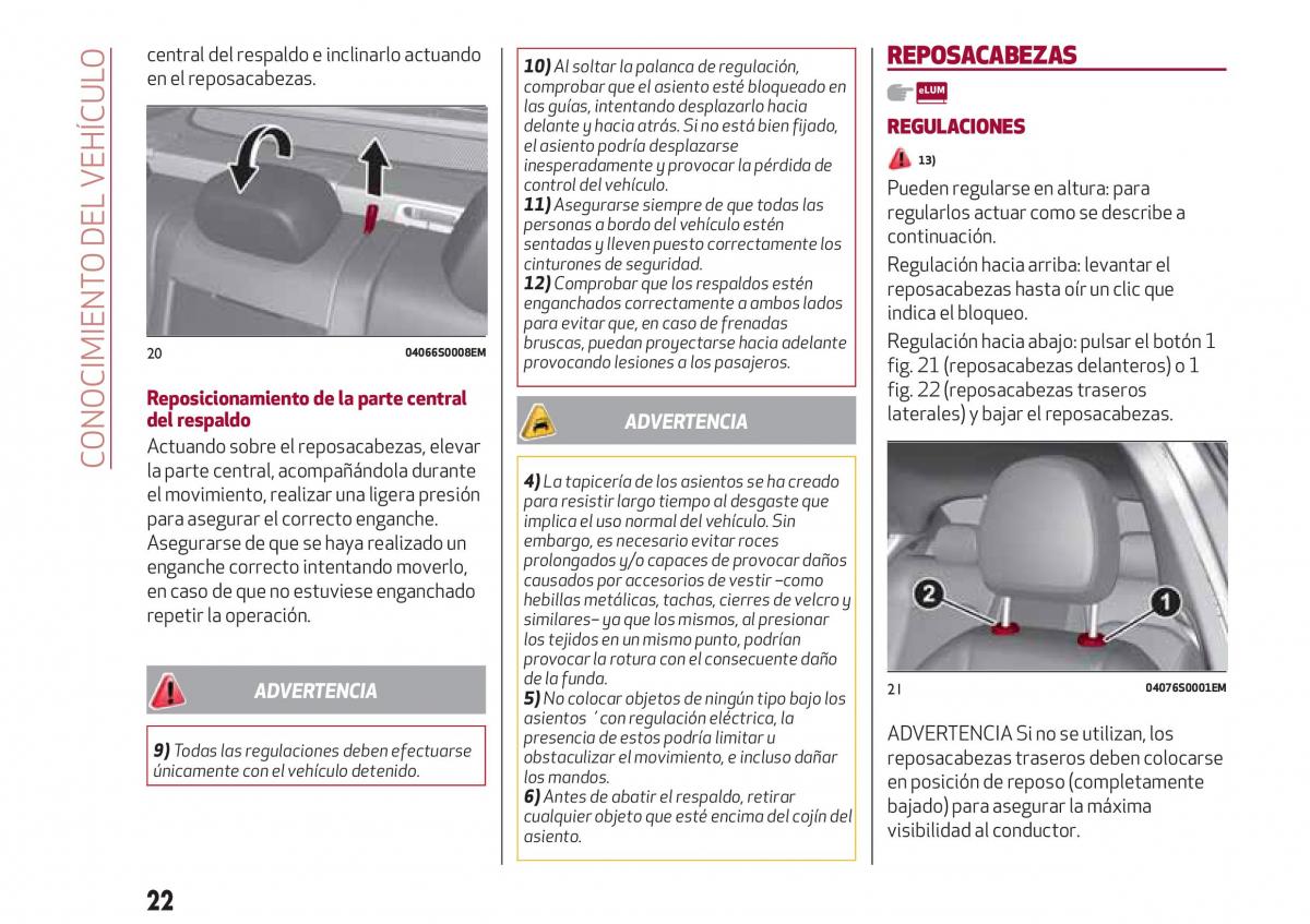 Alfa Romeo Giulia manual del propietario / page 24