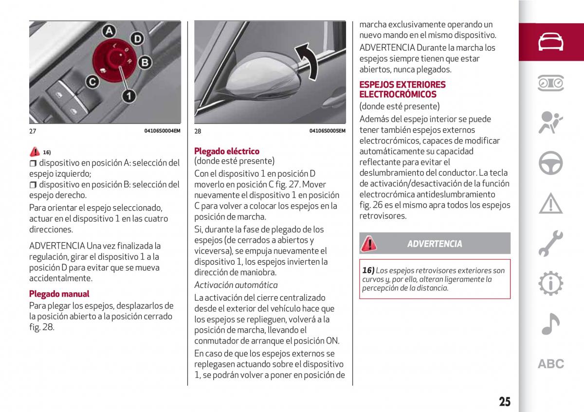 Alfa Romeo Giulia manual del propietario / page 27