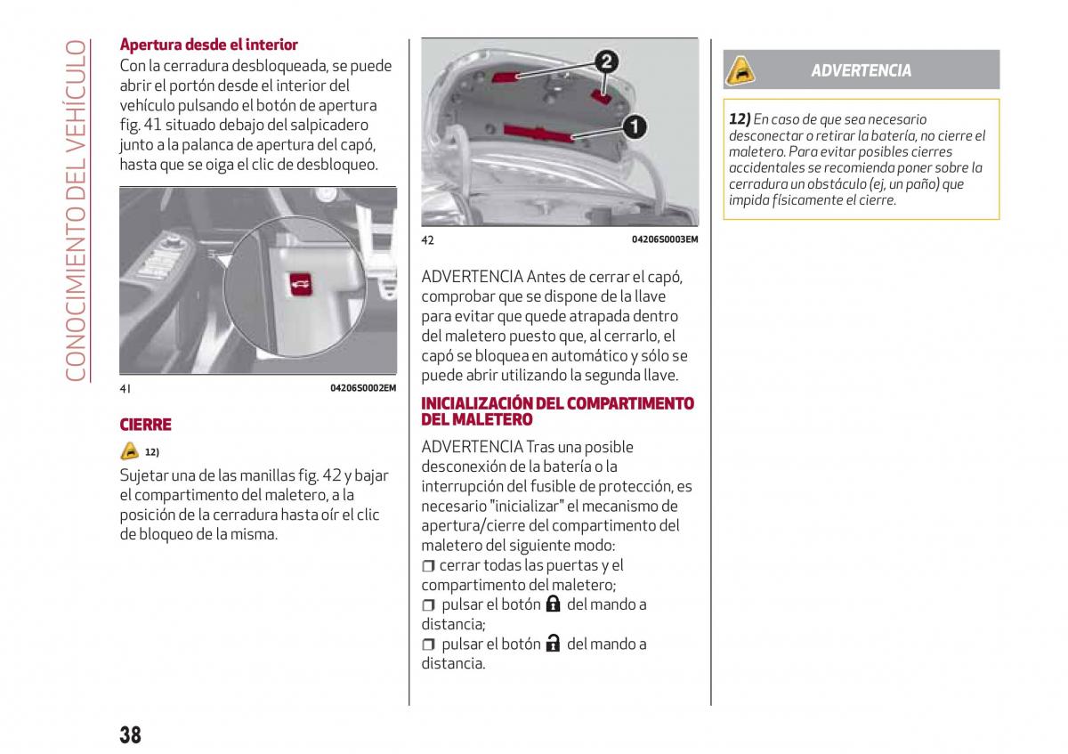 Alfa Romeo Giulia manual del propietario / page 40