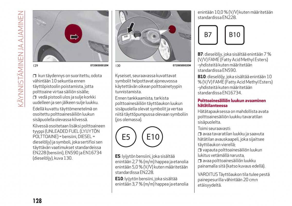 Alfa Romeo Giulia omistajan kasikirja / page 130