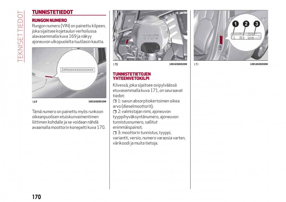 Alfa Romeo Giulia omistajan kasikirja / page 172