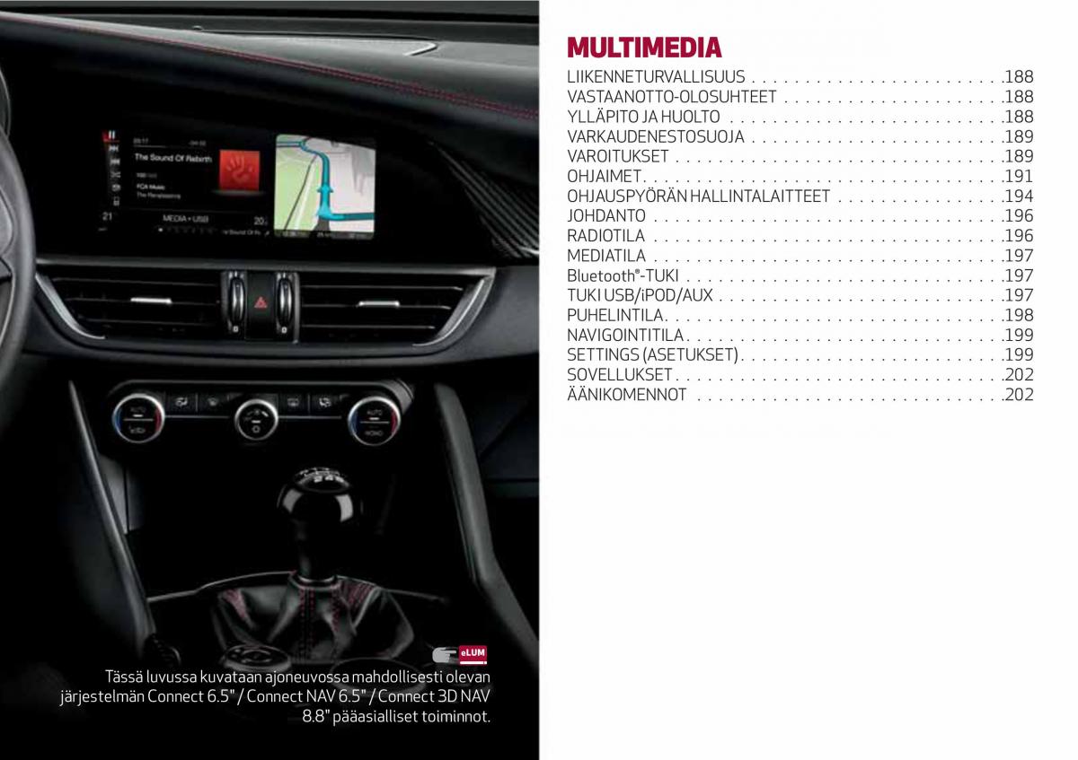 Alfa Romeo Giulia omistajan kasikirja / page 189