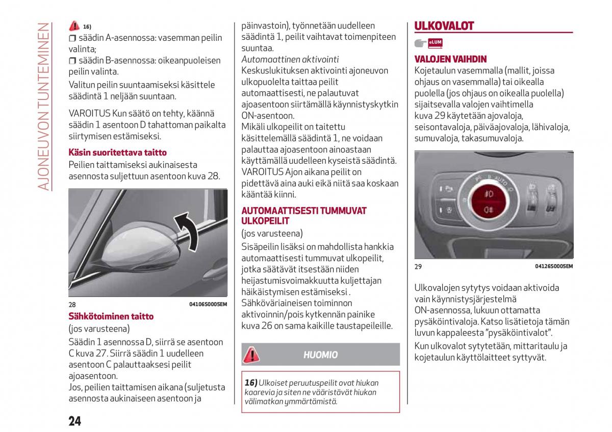 Alfa Romeo Giulia omistajan kasikirja / page 26