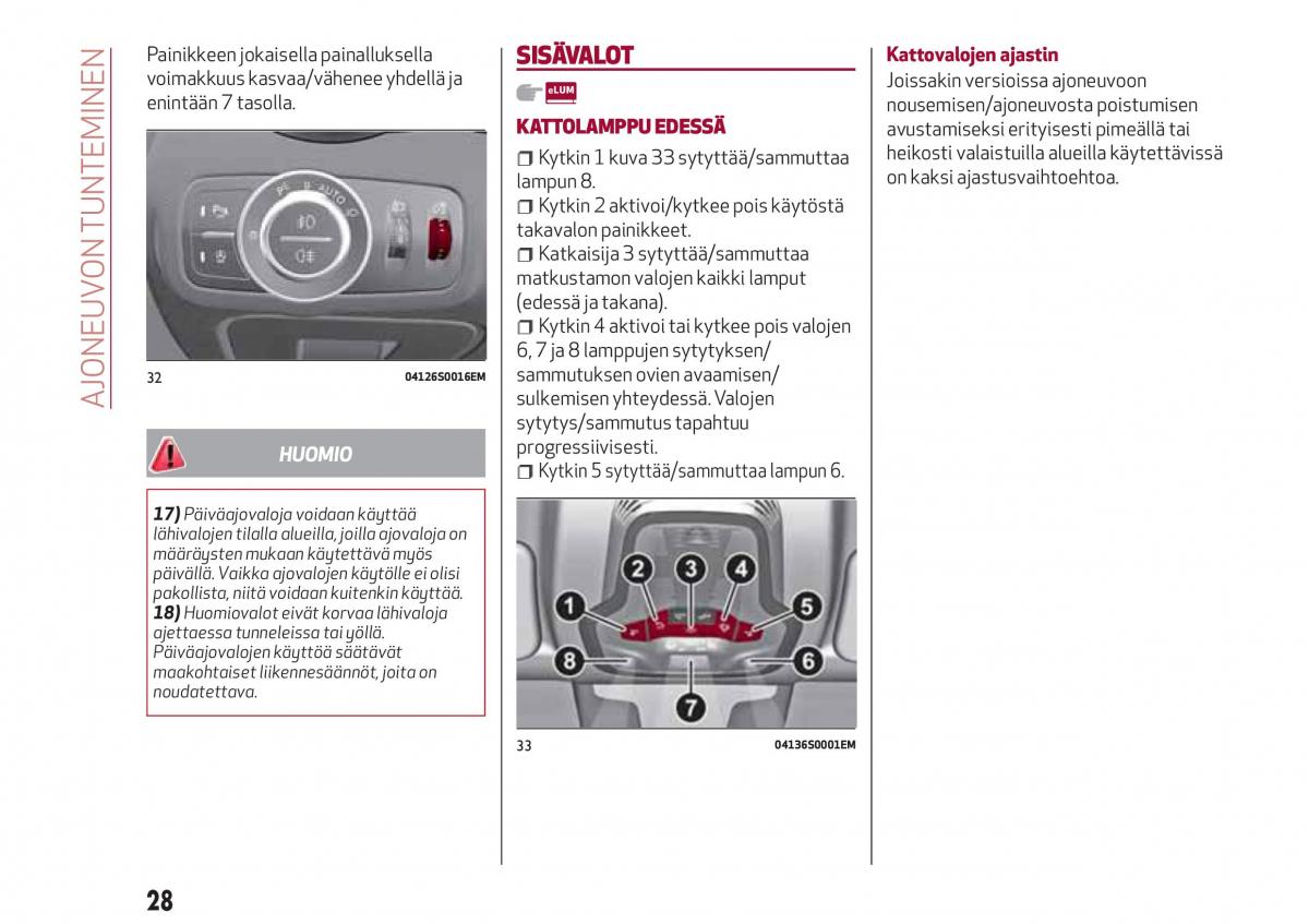 Alfa Romeo Giulia omistajan kasikirja / page 30