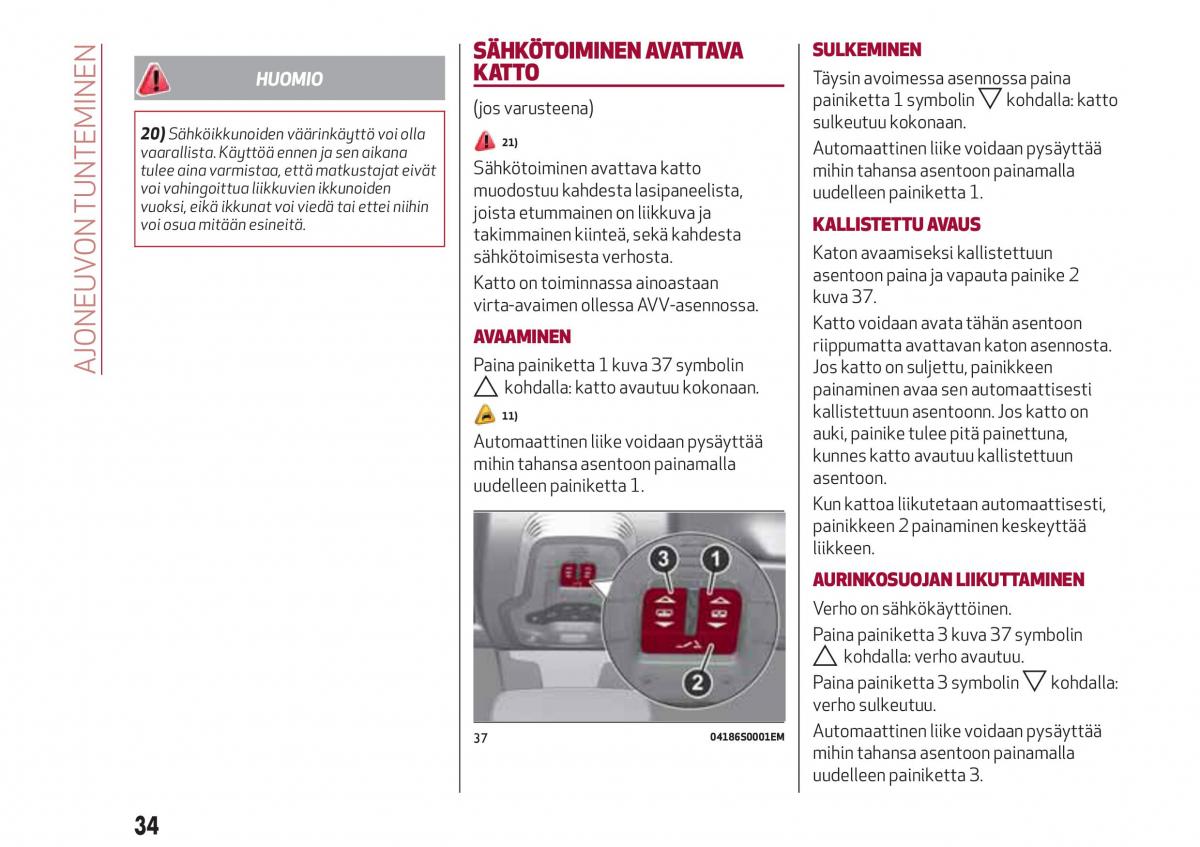 Alfa Romeo Giulia omistajan kasikirja / page 36