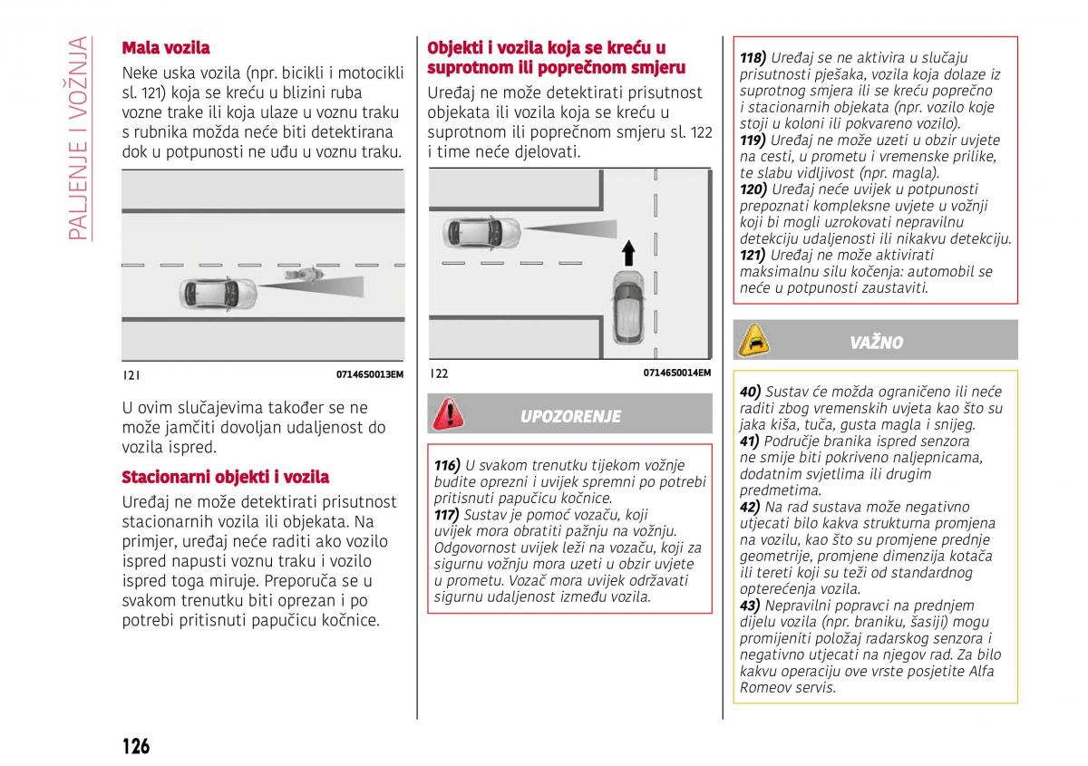 Alfa Romeo Giulia vlasnicko uputstvo / page 128